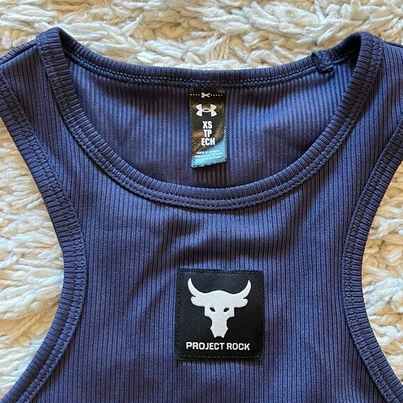 NWOT Under Armour Project Rock Tank - Picture 1 of 3